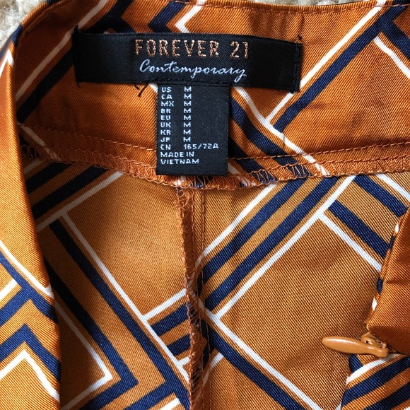 Geo print satin wide-leg print pants - Picture 6 of 7